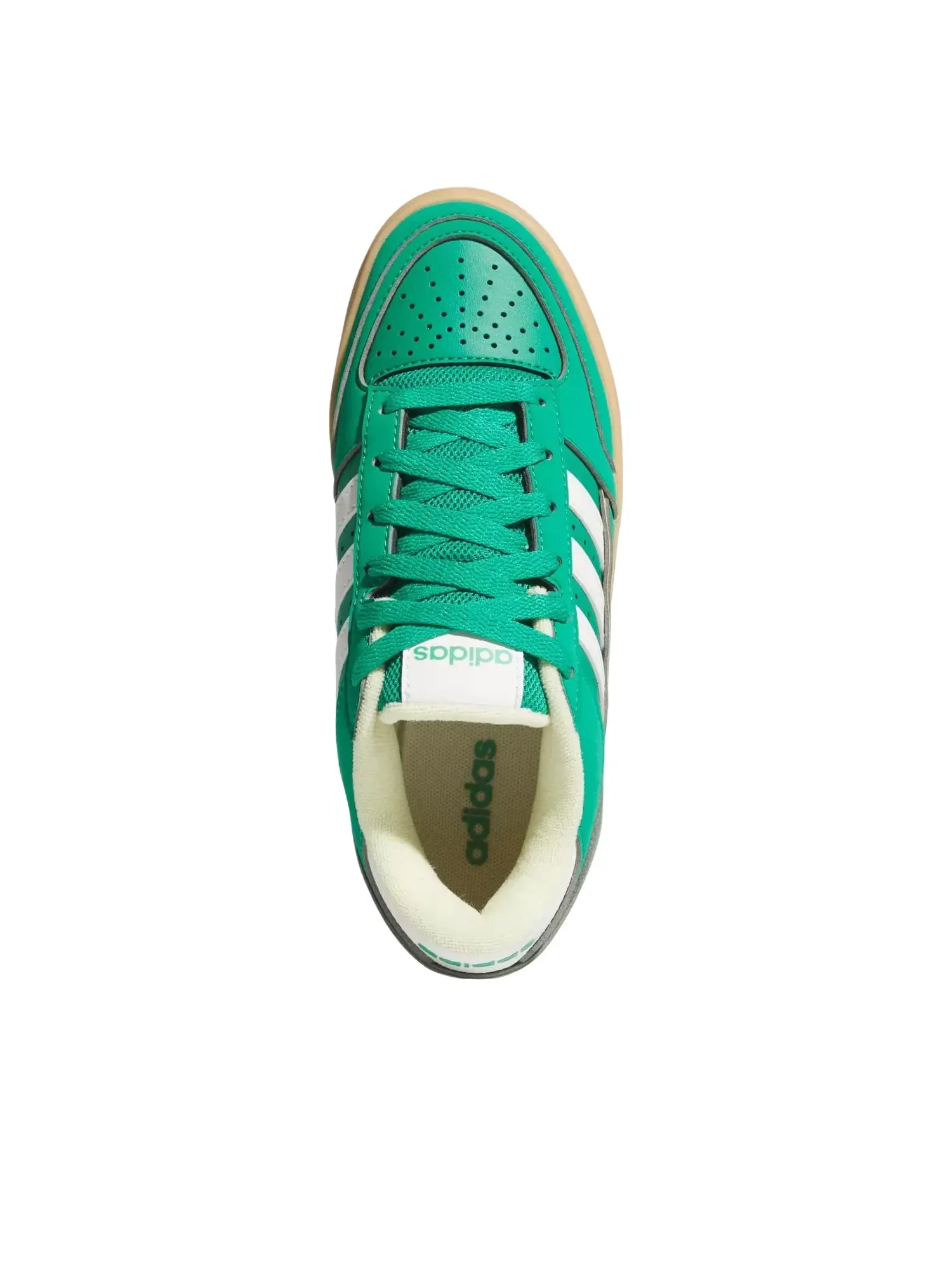 Детские кроссовки с кожаным верхом Adidas Turnaround Court Green White — изображение 3 из 4, зеленый