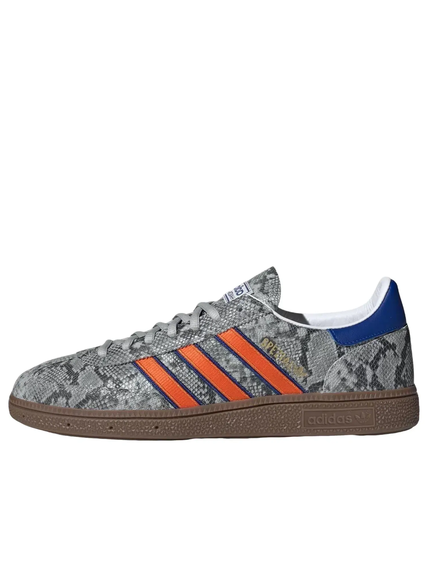 Кроссовки Adidas Handball Spezial 'Grey Snakeskin Orange Royal' KK1190 — изображение 1 из 6, серый