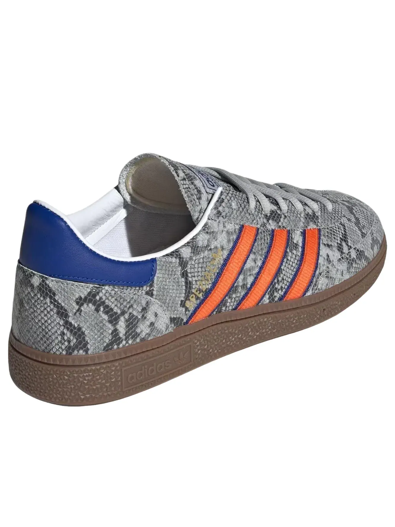 Кроссовки Adidas Handball Spezial 'Grey Snakeskin Orange Royal' KK1190 — изображение 3 из 6, серый