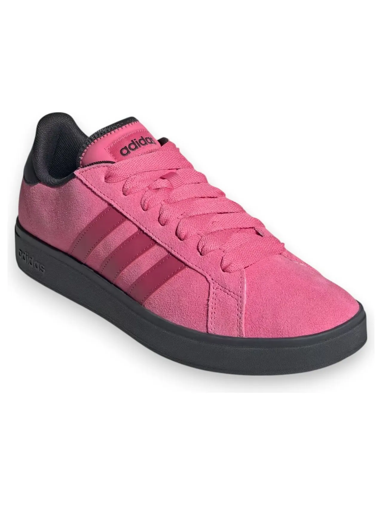 Кроссовки adidas Grand Court Base 00S 'Pink Fusion Black' — изображение 2 из 6, розовый