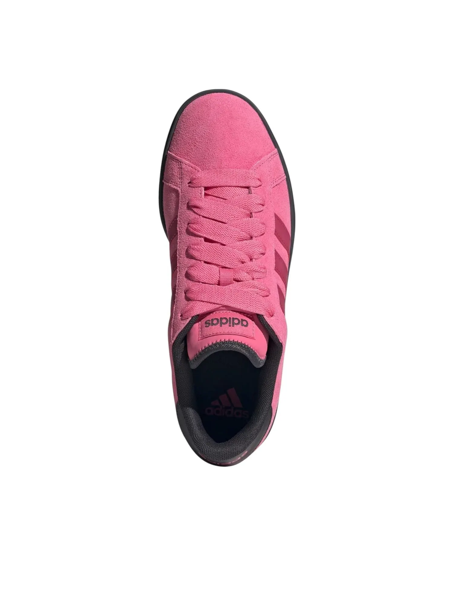 Кроссовки adidas Grand Court Base 00S 'Pink Fusion Black' — изображение 4 из 6, розовый
