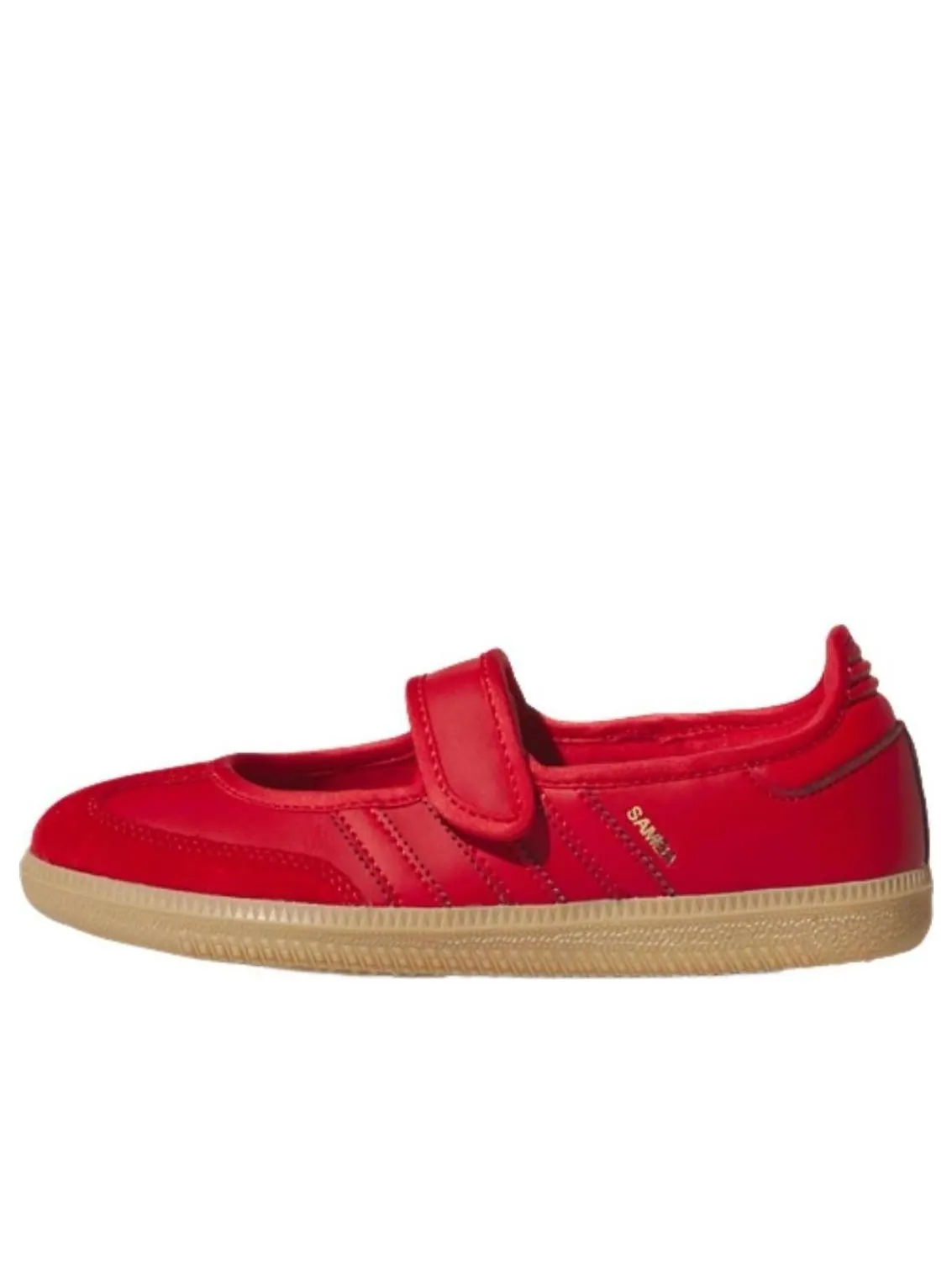 (GS) Adidas Samba Jane 'Red Gum' — изображение 1 из 5, красный//золотистый