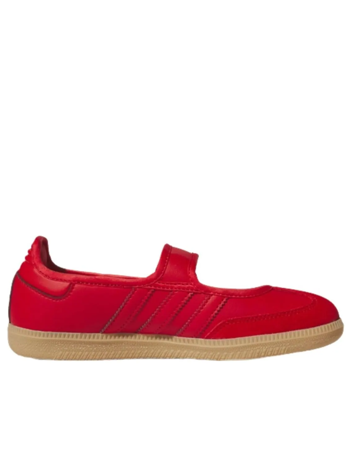 (GS) Adidas Samba Jane 'Red Gum' — изображение 2 из 5, красный//золотистый