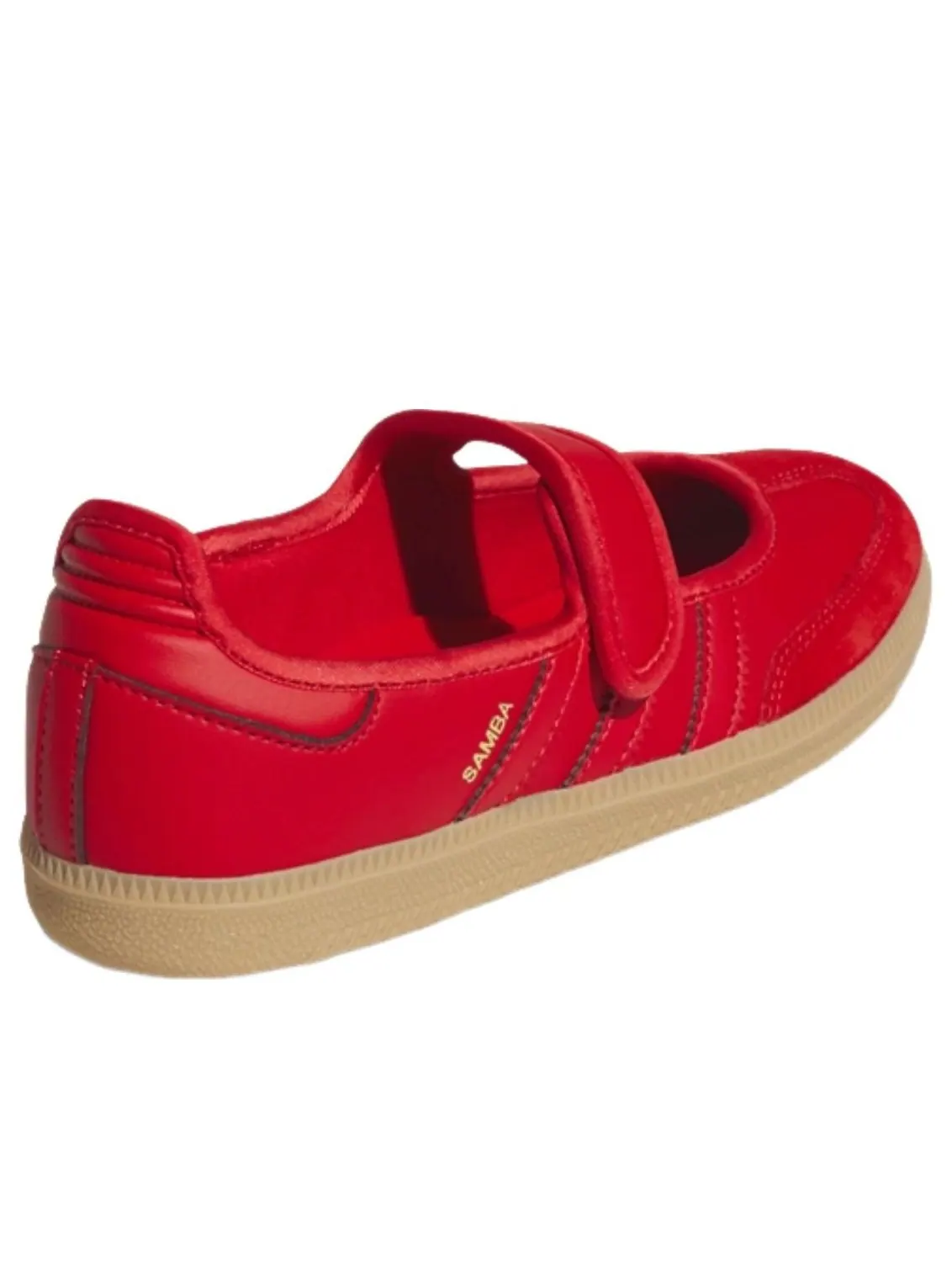 (GS) Adidas Samba Jane 'Red Gum' — изображение 3 из 5, красный//золотистый