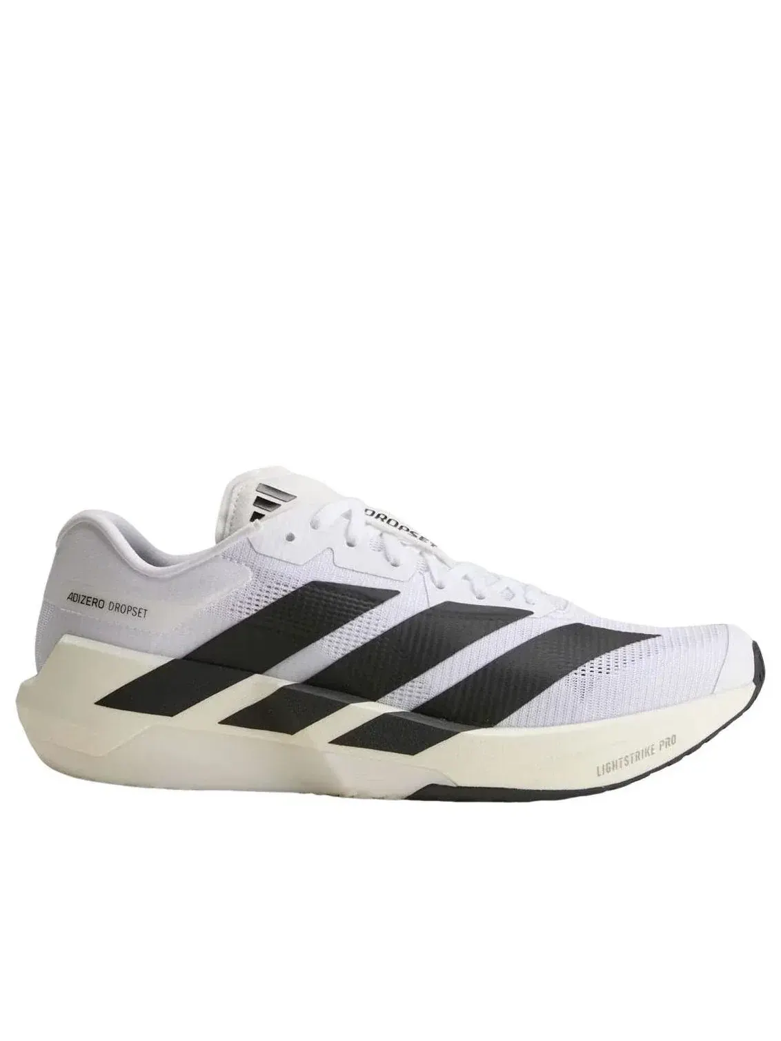 Мужские кроссовки для тренировок с шнуровкой Adizero Dropset Pro White Black Adidas — изображение 2 из 5, белый