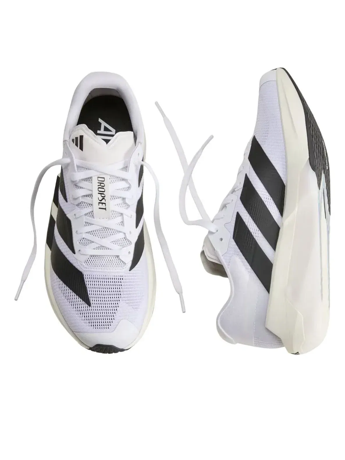 Мужские кроссовки для тренировок с шнуровкой Adizero Dropset Pro White Black Adidas — изображение 4 из 5, белый