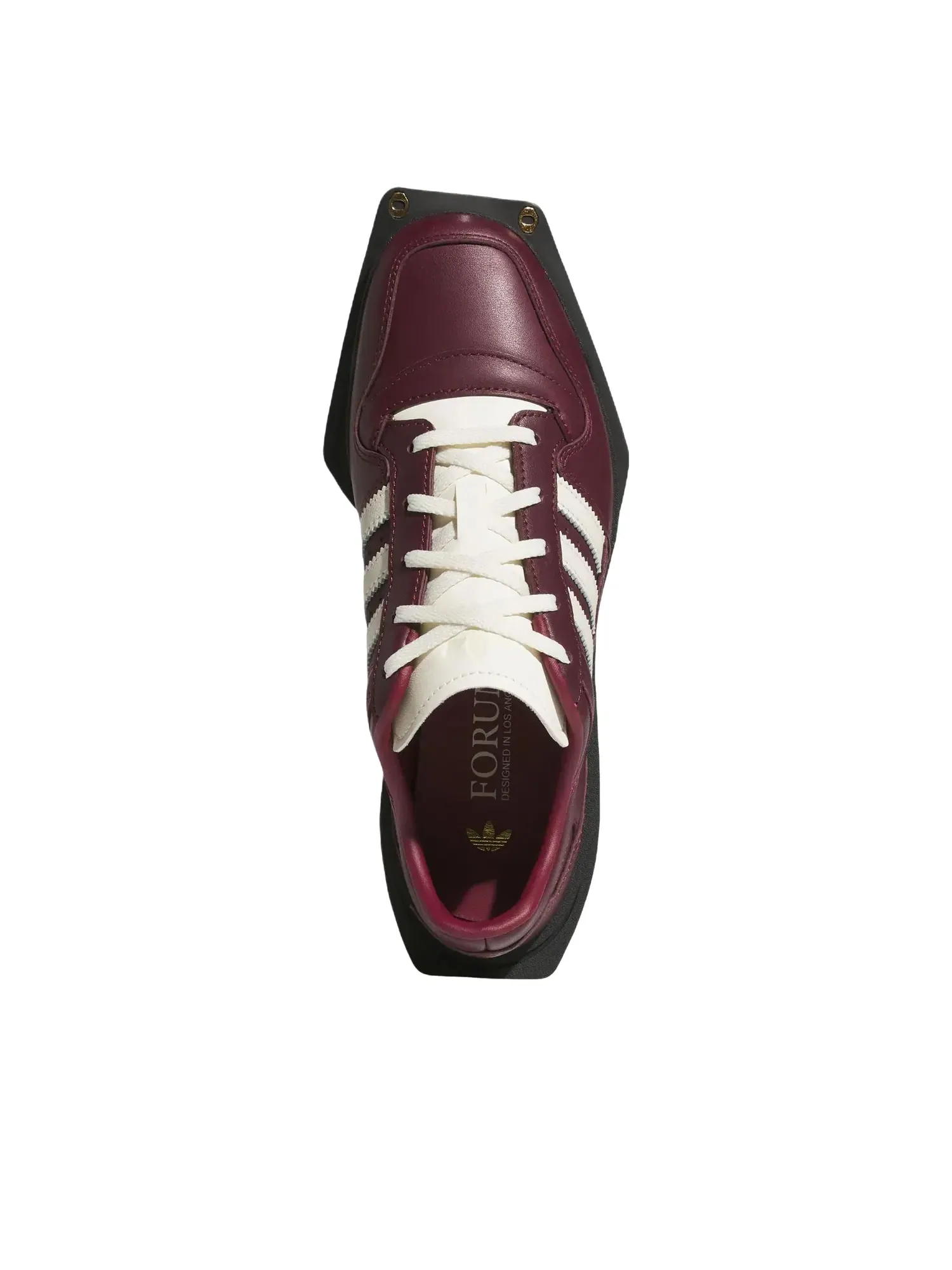 Женские кроссовки с кожаным верхом Forum Shadow Red Adidas — изображение 5 из 6, красный
