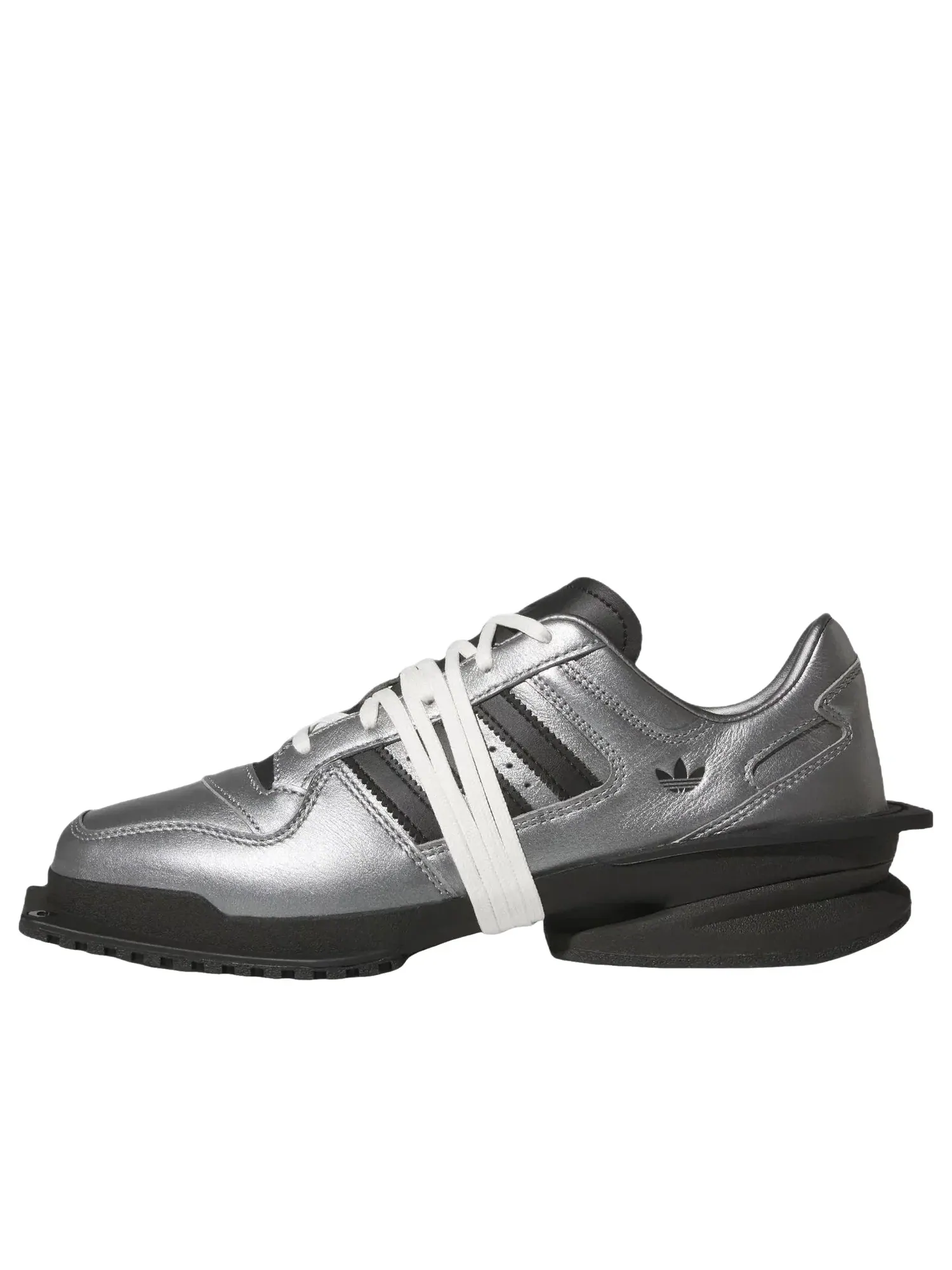 Женские кроссовки с кожаным верхом Forum Iron Metallic Adidas — изображение 1 из 6, серебряный