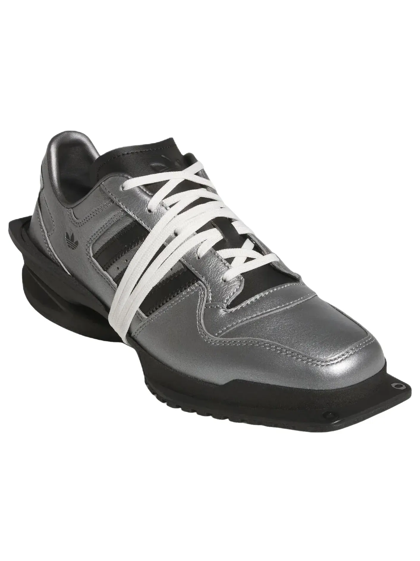 Женские кроссовки с кожаным верхом Forum Iron Metallic Adidas — изображение 3 из 6, серебряный