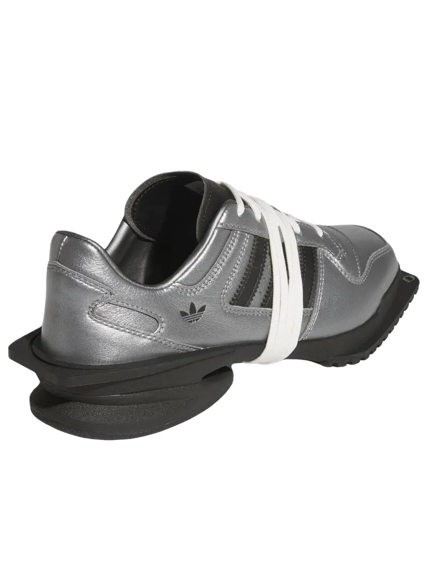 Женские кроссовки с кожаным верхом Forum Iron Metallic Adidas — изображение 4 из 6, серебряный