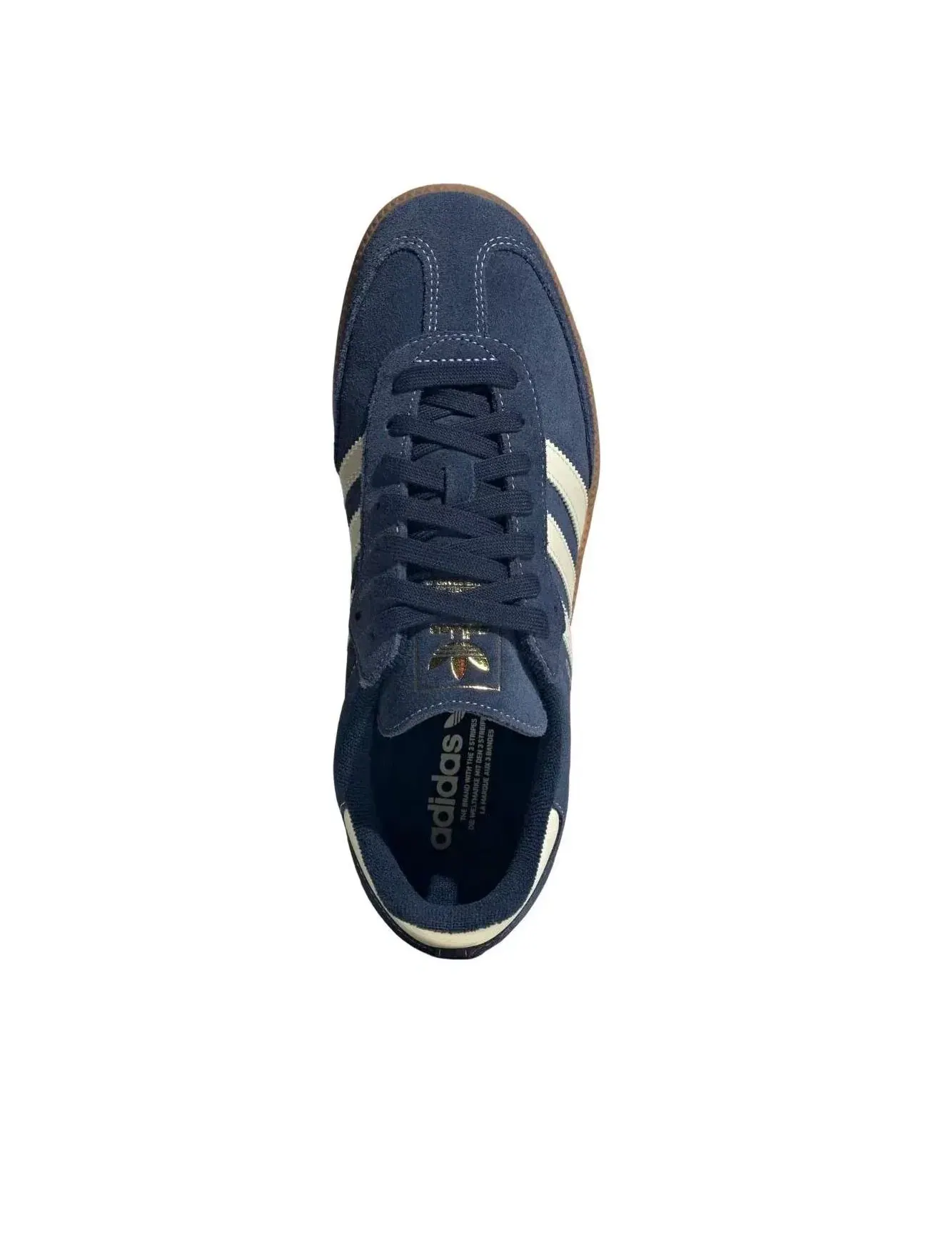 Мужские кроссовки замшевые с принтом Samba Adidas — изображение 2 из 5, темно-синий