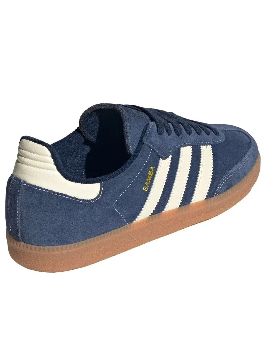 Мужские кроссовки замшевые с принтом Samba Adidas — изображение 4 из 5, темно-синий