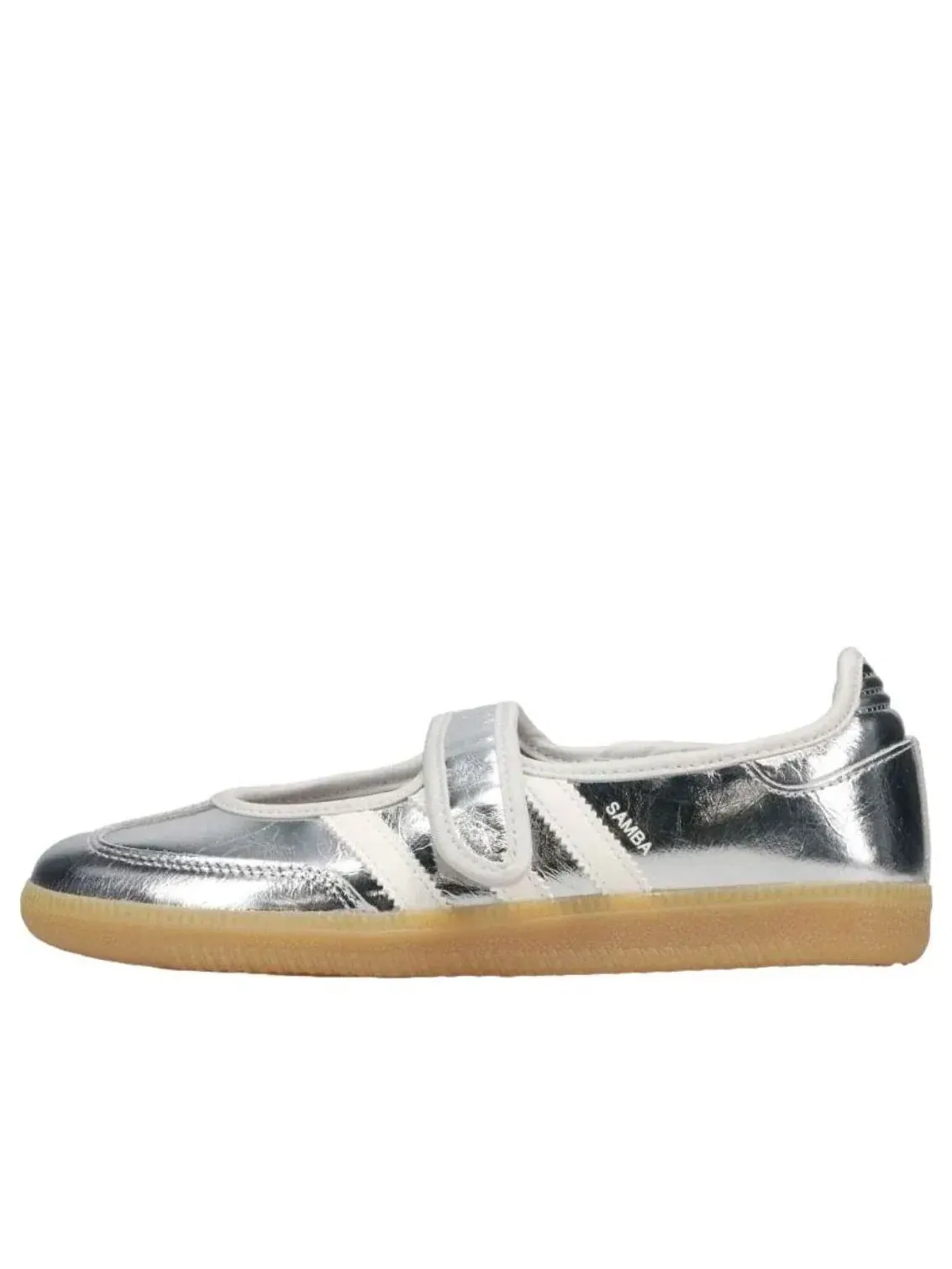Женские кроссовки с замшевым верхом Samba Jane Adidas — изображение 1 из 5, серебряный