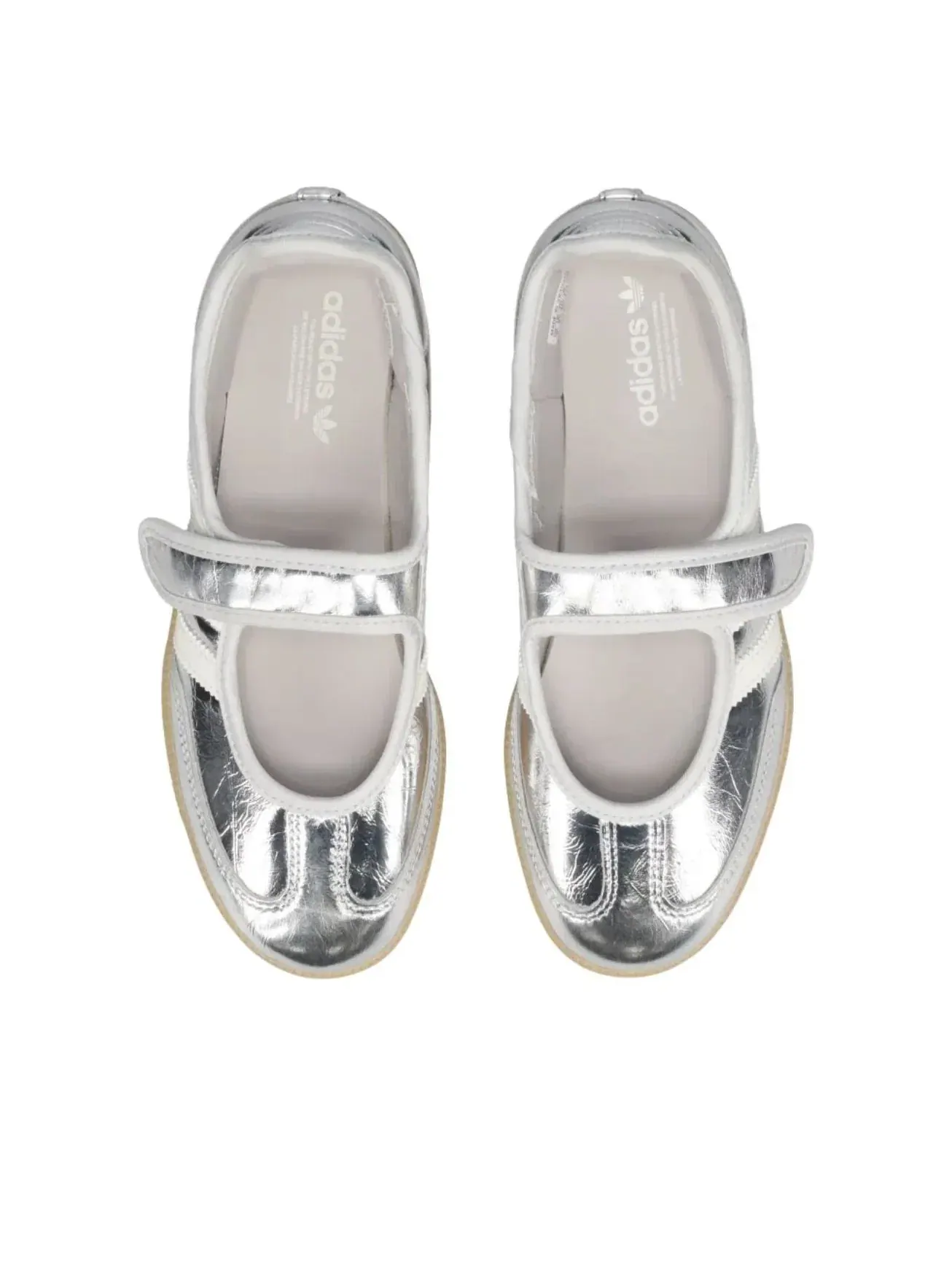 Женские кроссовки с замшевым верхом Samba Jane Adidas — изображение 3 из 5, серебряный