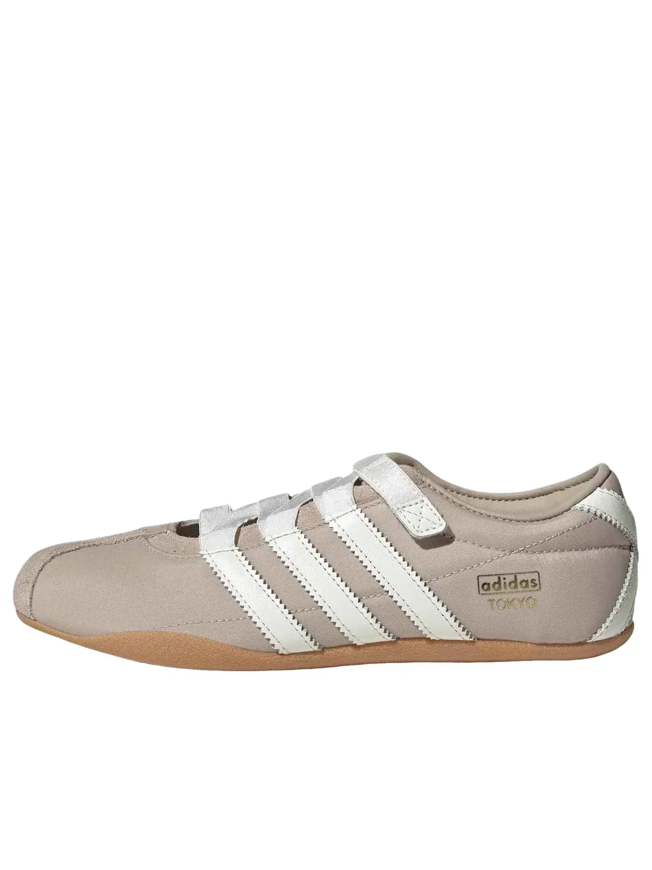 Женские кроссовки-балетки с ремешком на липучке Tokyo Mary Jane Adidas — изображение 1 из 6, бежевый