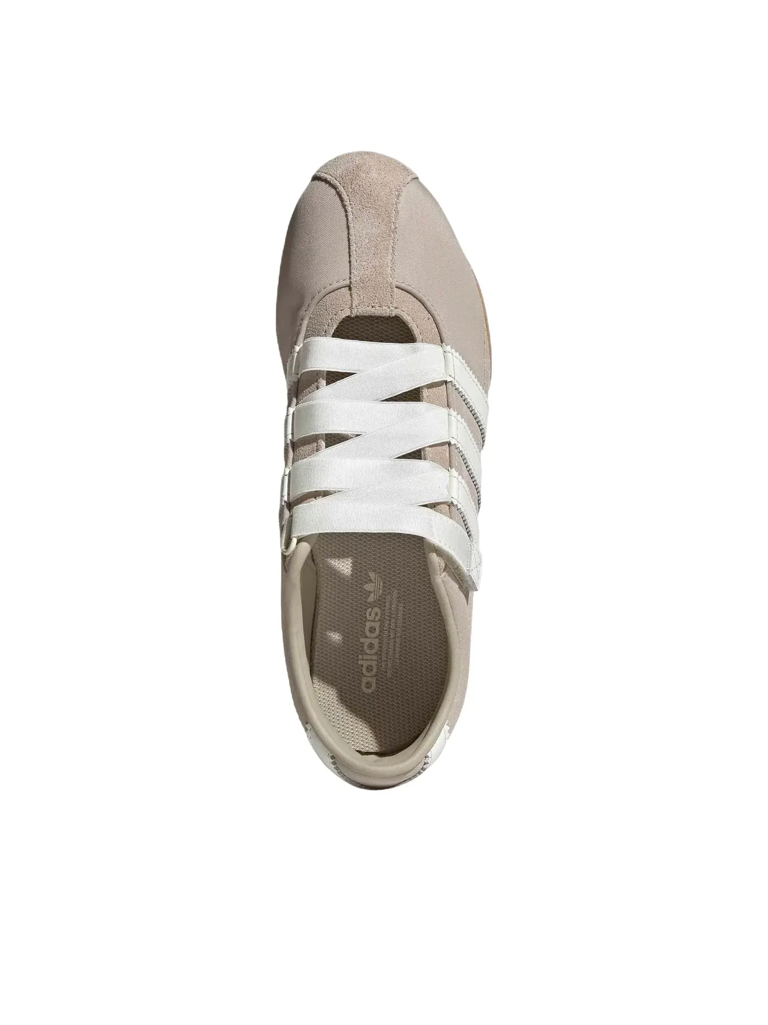 Женские кроссовки-балетки с ремешком на липучке Tokyo Mary Jane Adidas — изображение 5 из 6, бежевый