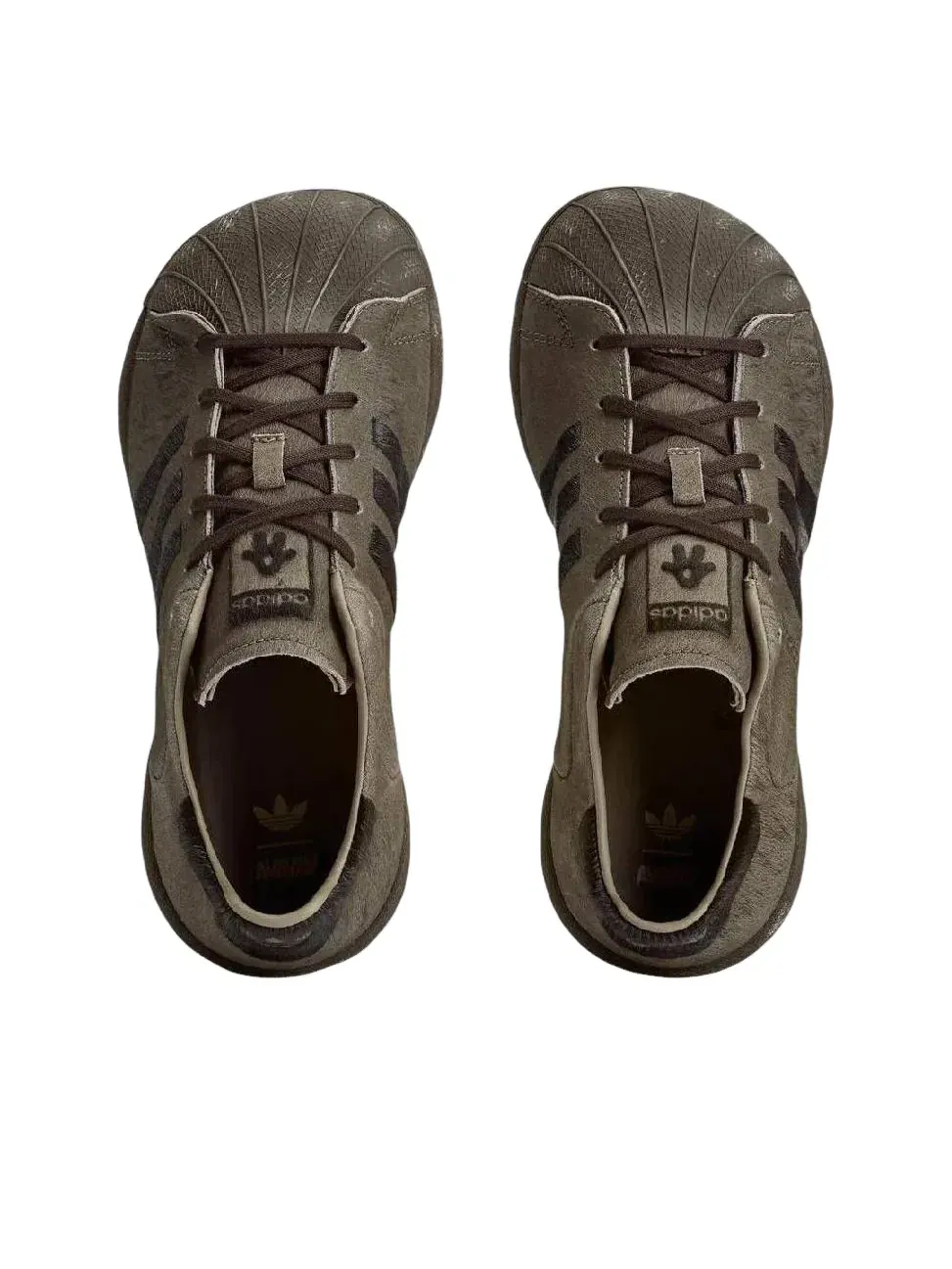 Кроссовки Adidas SST by AVAVAV 'Dark Brown Dark Brown Supplier Colour' KK2724 — изображение 4 из 6, коричневый