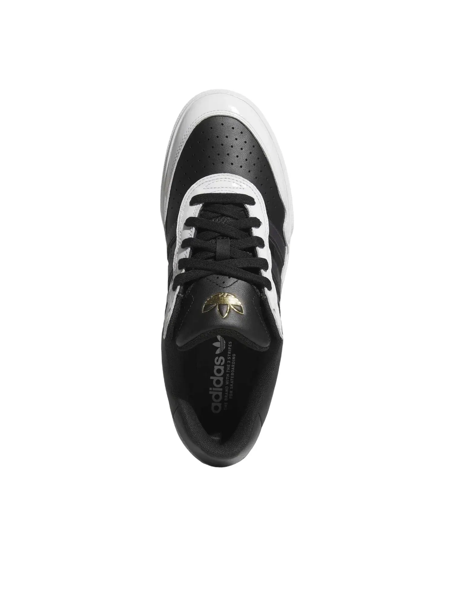 Мужские кожаные кроссовки с принтом Tyshawn II Adidas — изображение 4 из 6, черный
