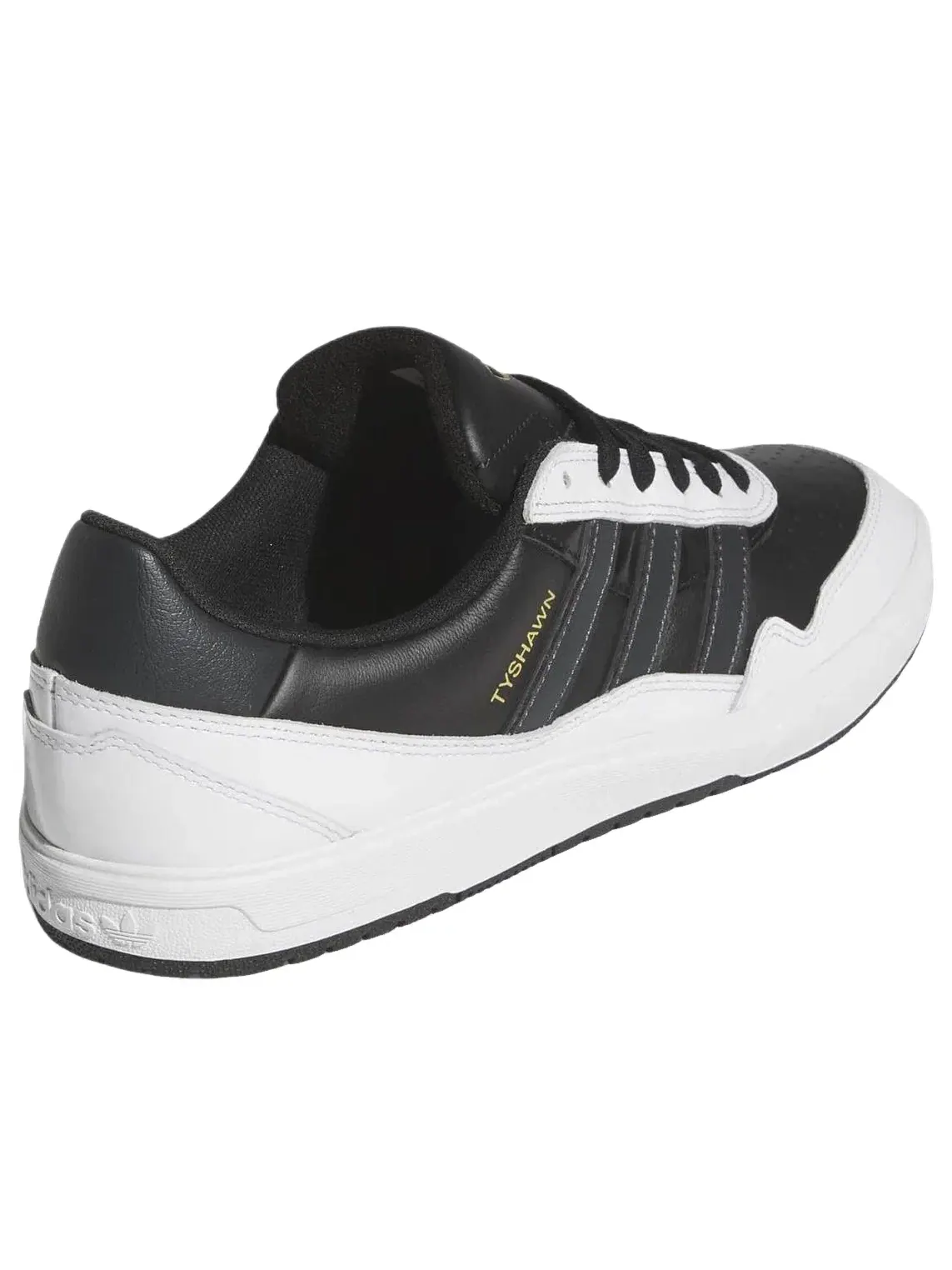 Мужские кожаные кроссовки с принтом Tyshawn II Adidas — изображение 5 из 6, черный