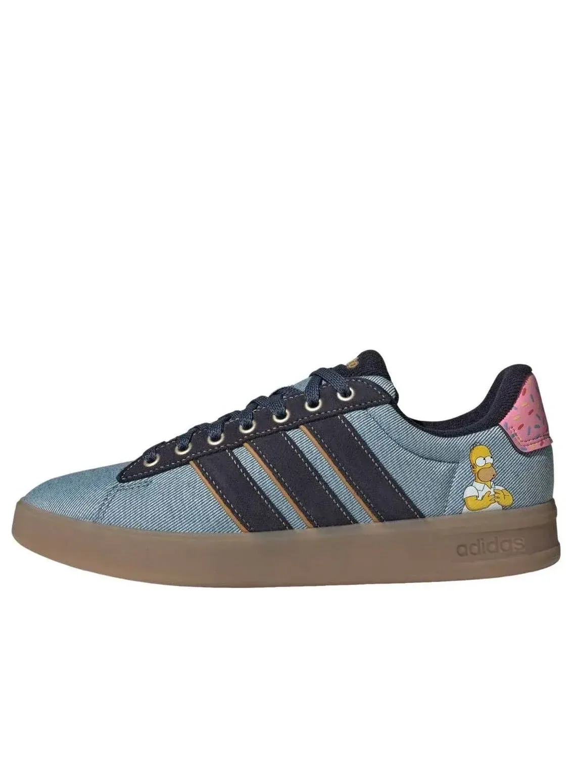 Кроссовки Adidas x Homer Simpson Grand Court 'Blue' — изображение 1 из 5, синий