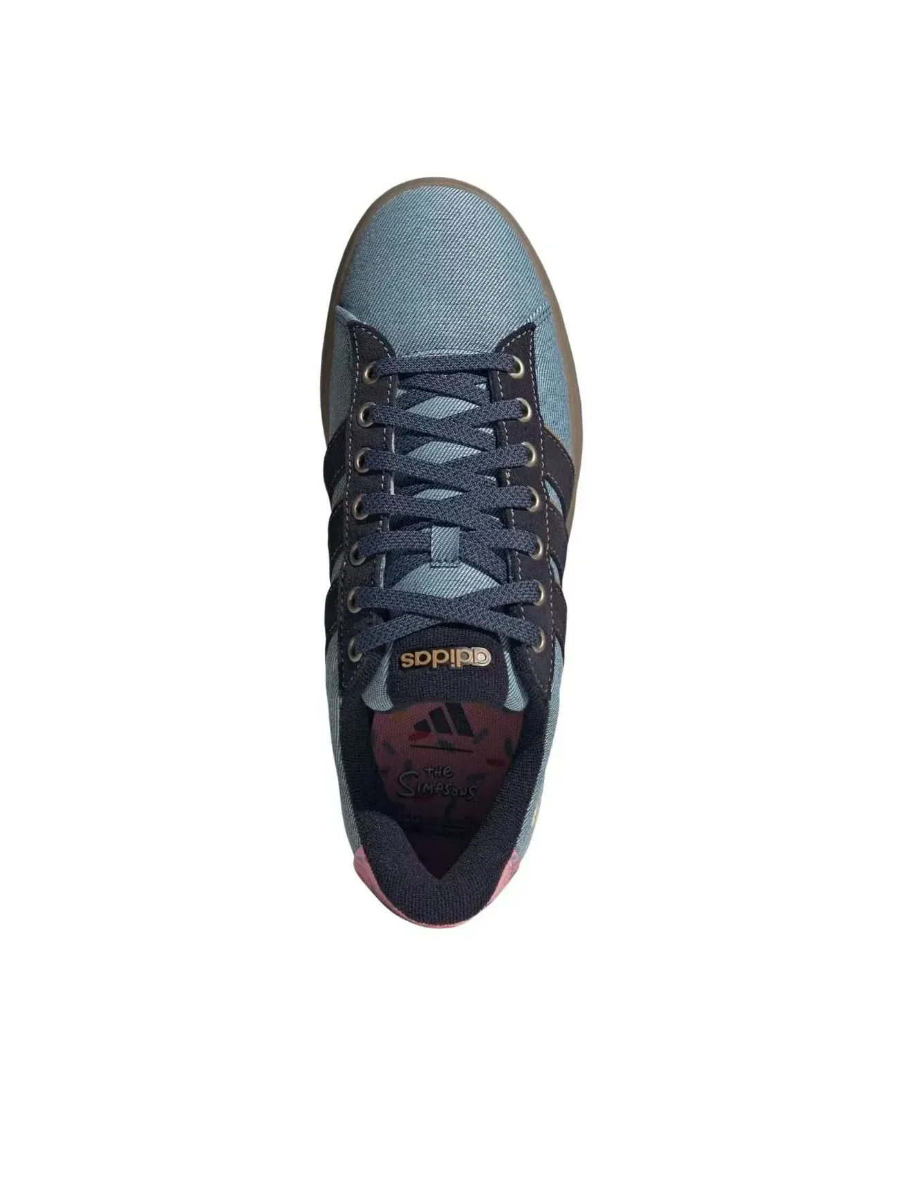 Кроссовки Adidas x Homer Simpson Grand Court 'Blue' — изображение 2 из 5, синий