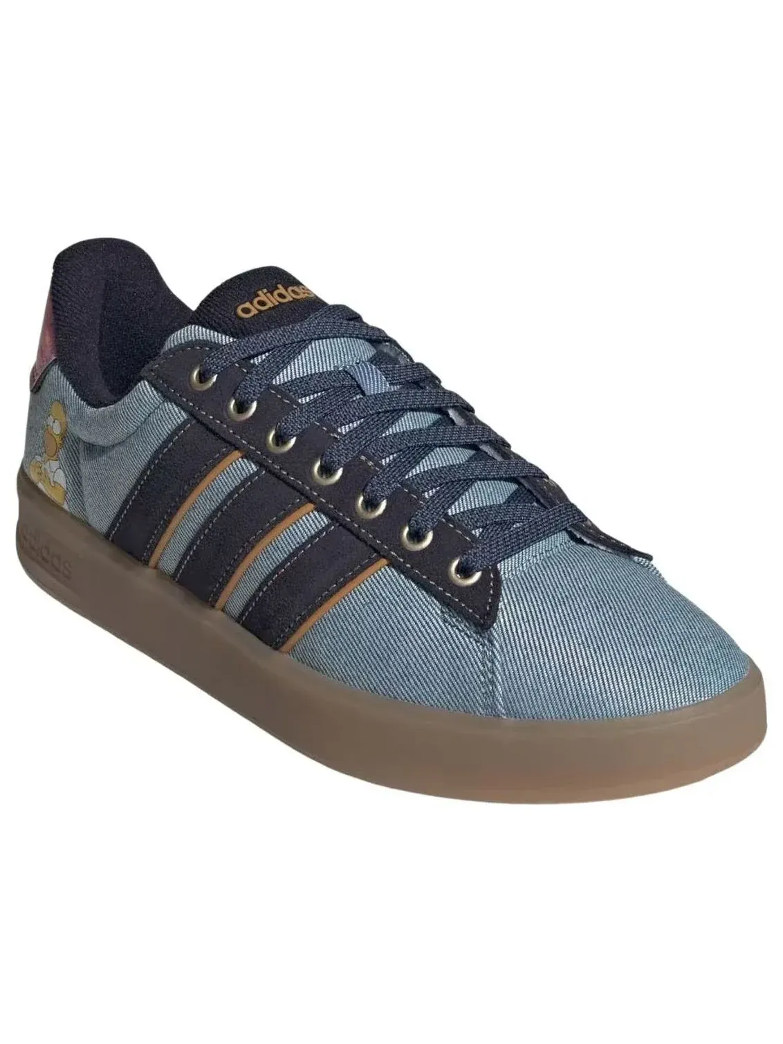 Кроссовки Adidas x Homer Simpson Grand Court 'Blue' — изображение 4 из 5, синий