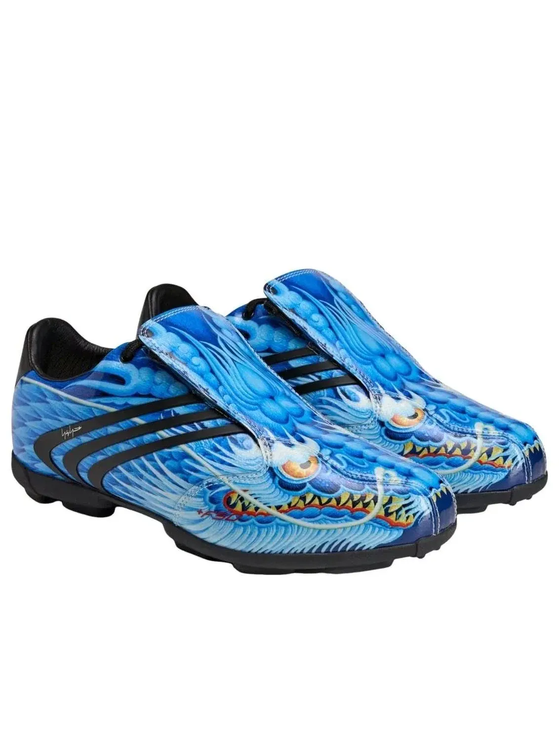 Мужские кроссовки с кожаным верхом Y-3 Blue Dragon Adidas — изображение 2 из 5, черный