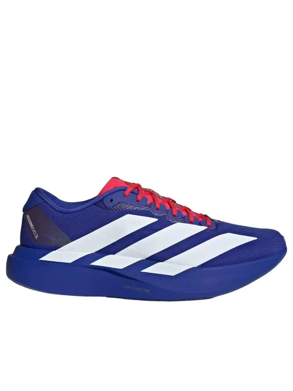 Кроссовки Adidas Adizero EVO SL Woven 'Lucid Blue Pure Ruby White' — изображение 2 из 5, синий