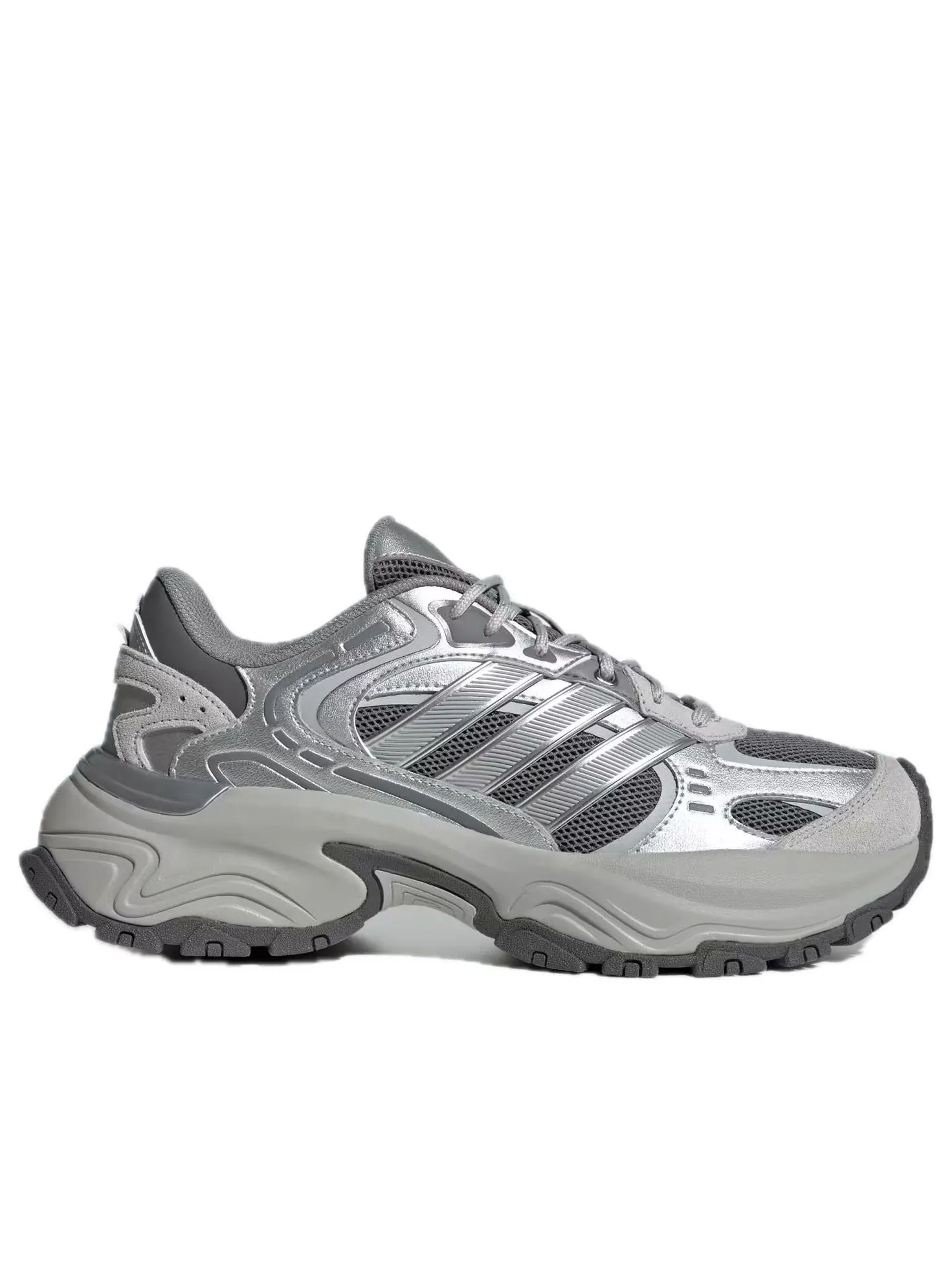 Кроссовки adidas Shadow Fever 'Silver Metallic Grey' — изображение 2 из 5, серебряный