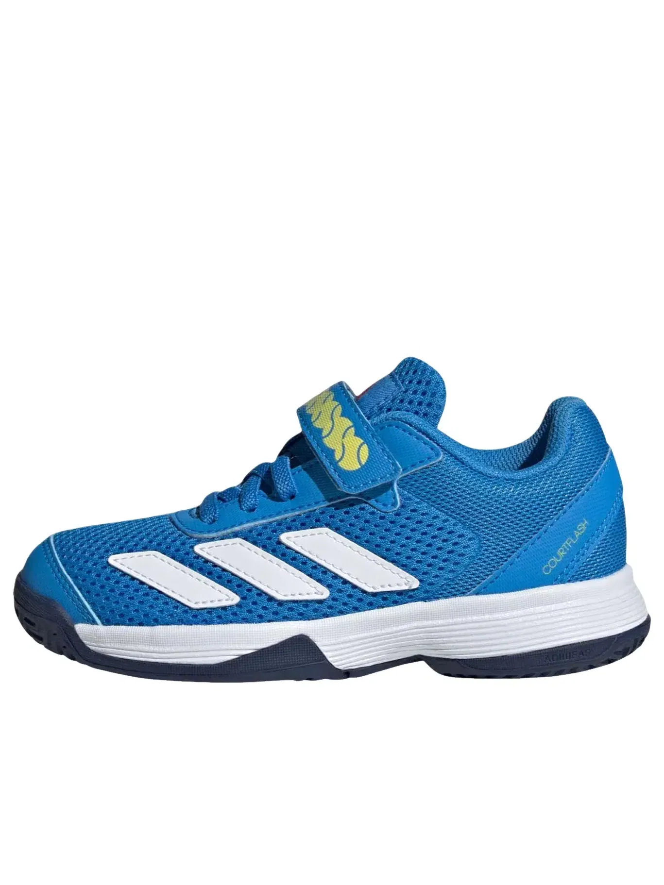 Детские кроссовки для тенниса с липучками Courtflash Adidas — изображение 1 из 6, синий