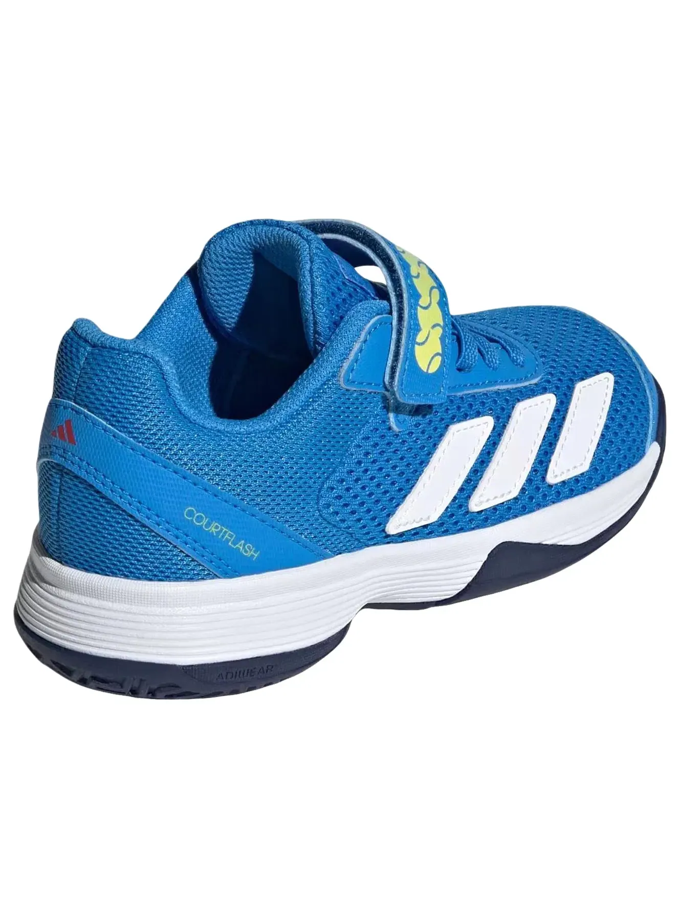 Детские кроссовки для тенниса с липучками Courtflash Adidas — изображение 4 из 6, синий