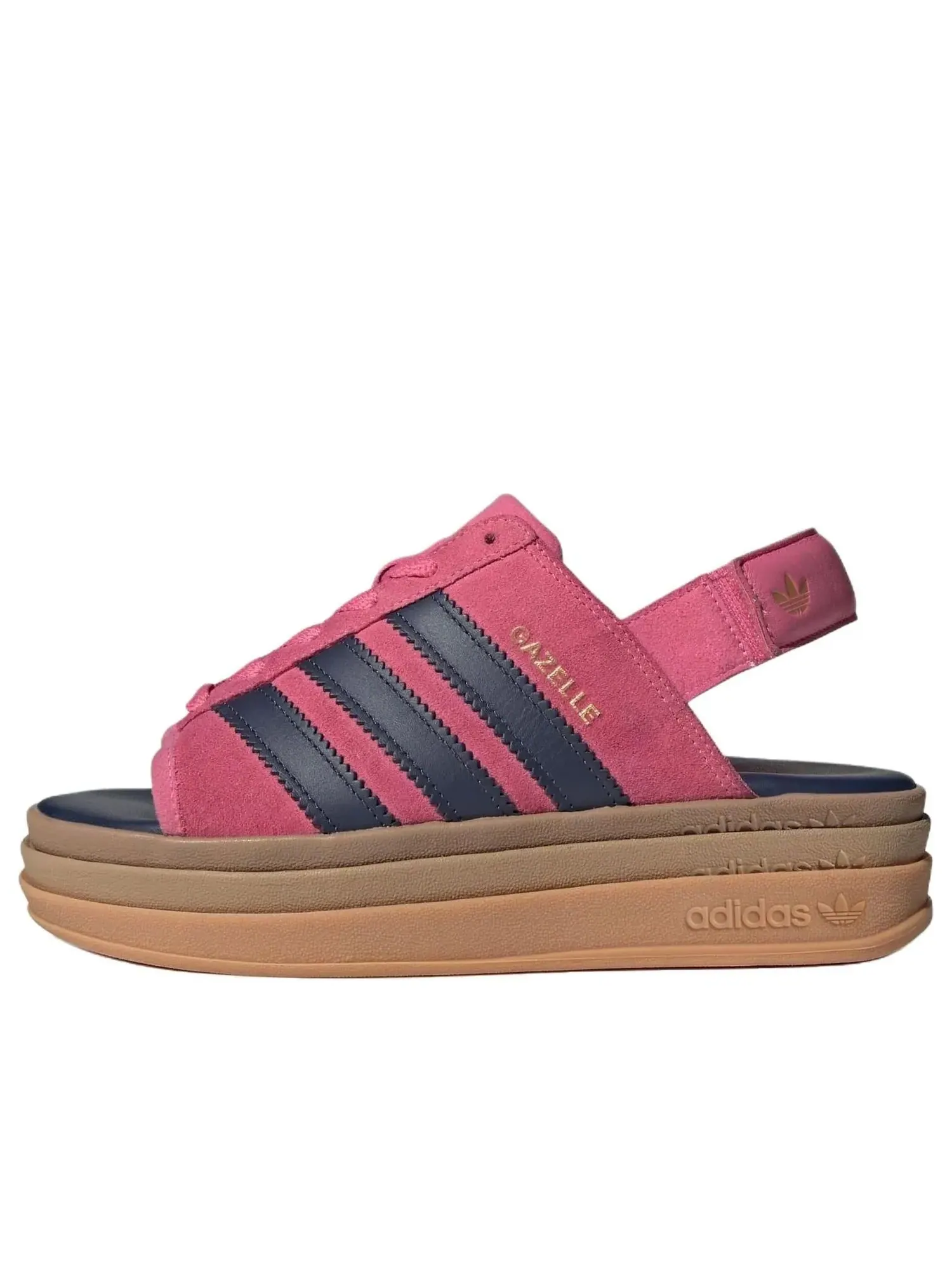 (WMNS) Сандалии Adidas Gazelle Bold 'Pink Fusion Shadow Navy' — изображение 1 из 6, розовый