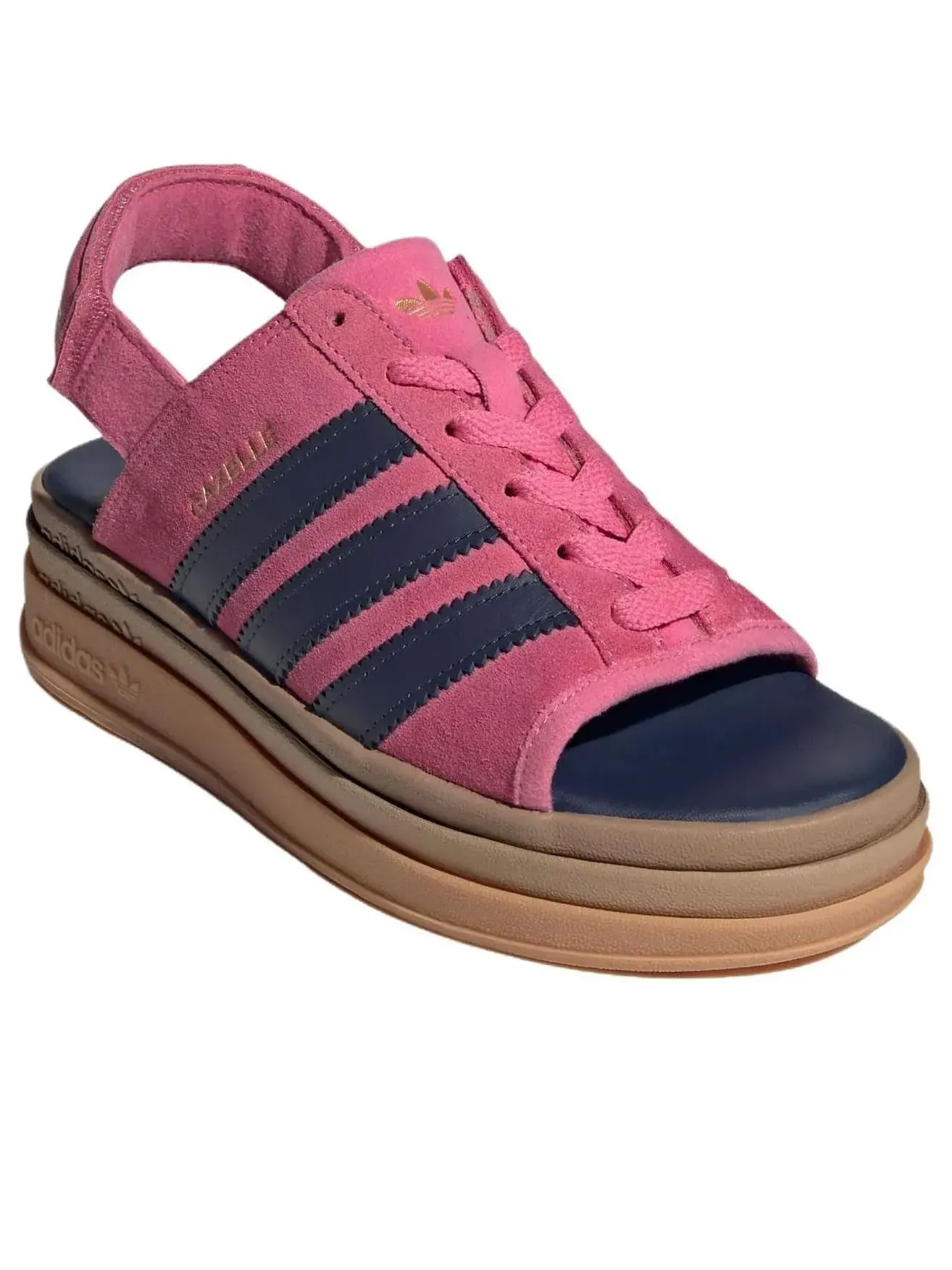 (WMNS) Сандалии Adidas Gazelle Bold 'Pink Fusion Shadow Navy' — изображение 3 из 6, розовый