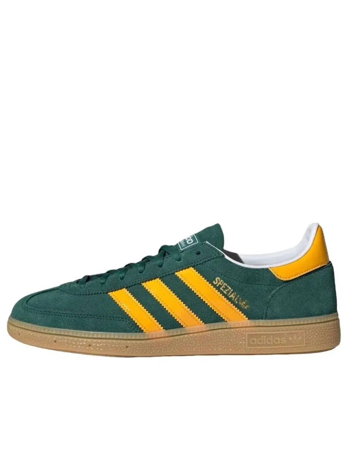 Мужские кроссовки с замшевым верхом Handball Spezial Adidas — изображение 1 из 5, зеленый