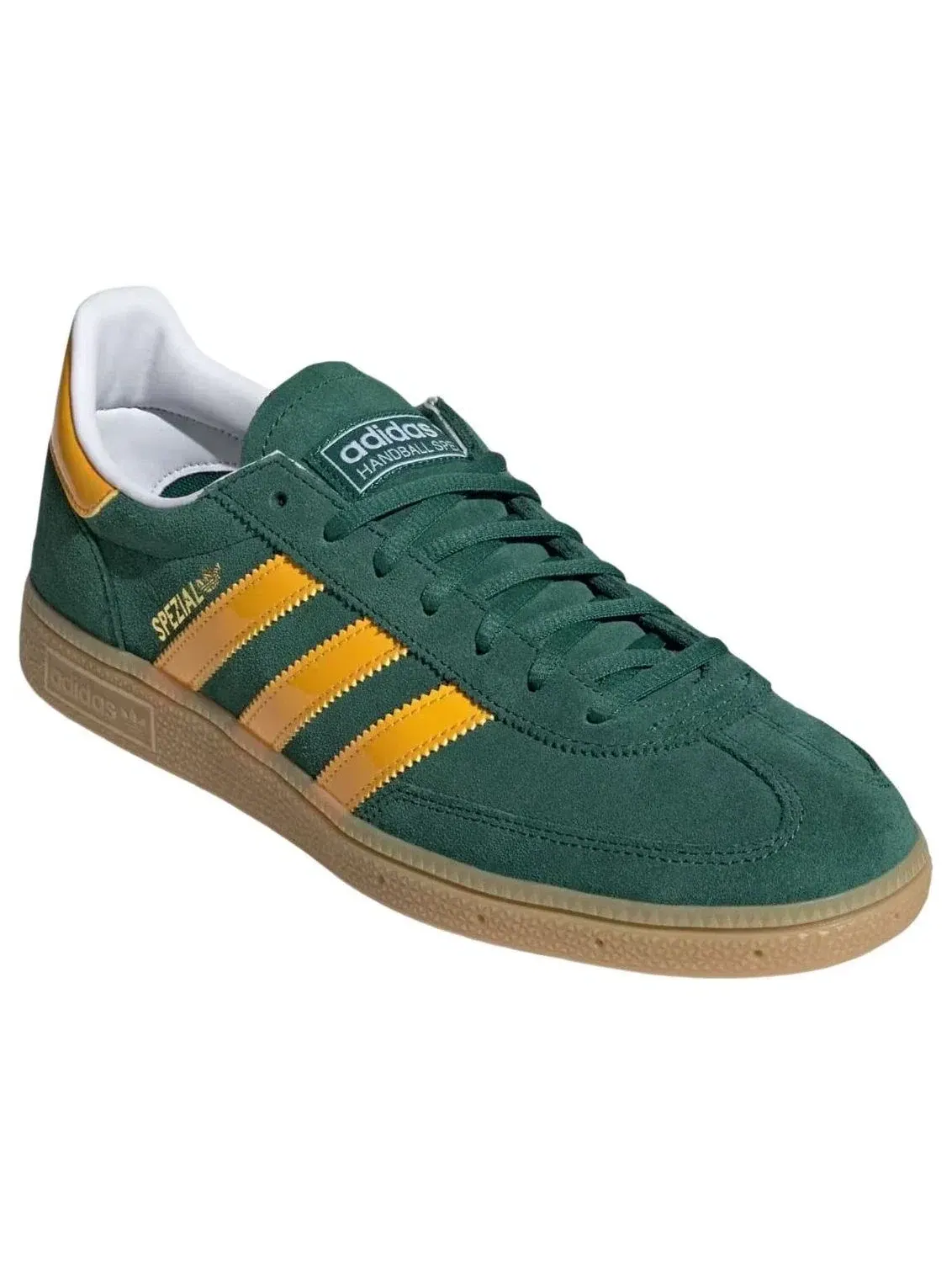 Мужские кроссовки с замшевым верхом Handball Spezial Adidas — изображение 4 из 5, зеленый