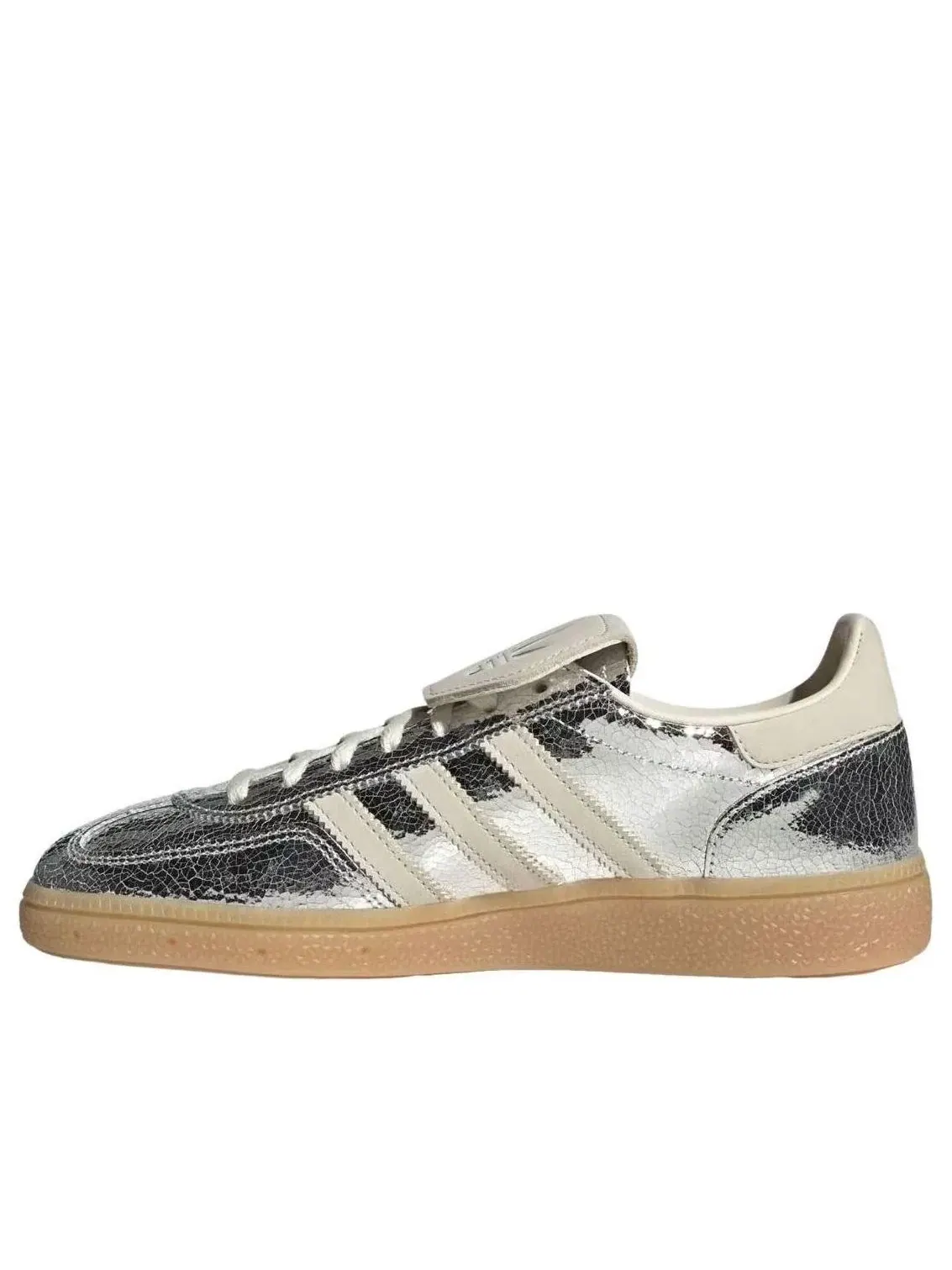 Женские кроссовки с кружевной шнуровкой Handball Spezial Adidas — изображение 1 из 5, серебряный