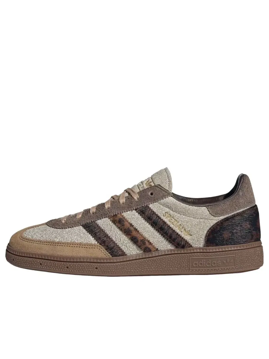 Мужские кроссовки с замшевым верхом Handball Spezial Adidas — изображение 1 из 5, бежевый