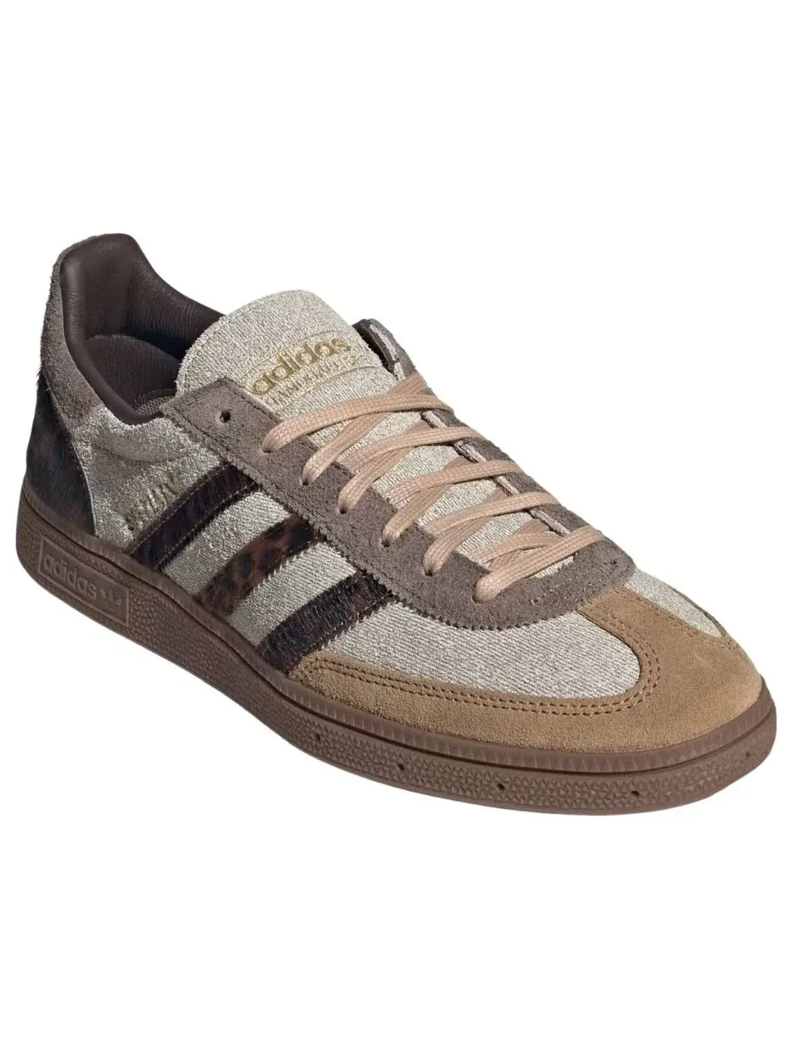 Мужские кроссовки с замшевым верхом Handball Spezial Adidas — изображение 4 из 5, бежевый