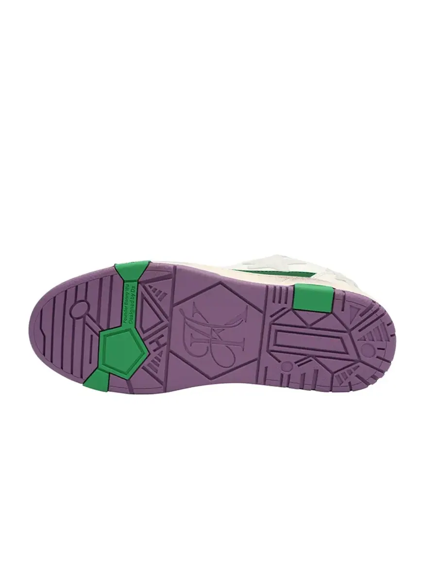 Кроссовки KAALIXTO Skateboarding Mid 'Help Stars' — изображение 6 из 6, фиолетовый