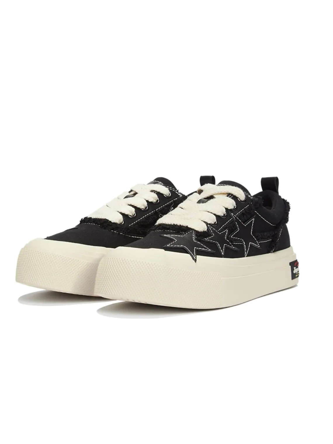 Kaalixto Skateboarding Canvas Low 'Black Leather' — изображение 3 из 6, черный/бежевый