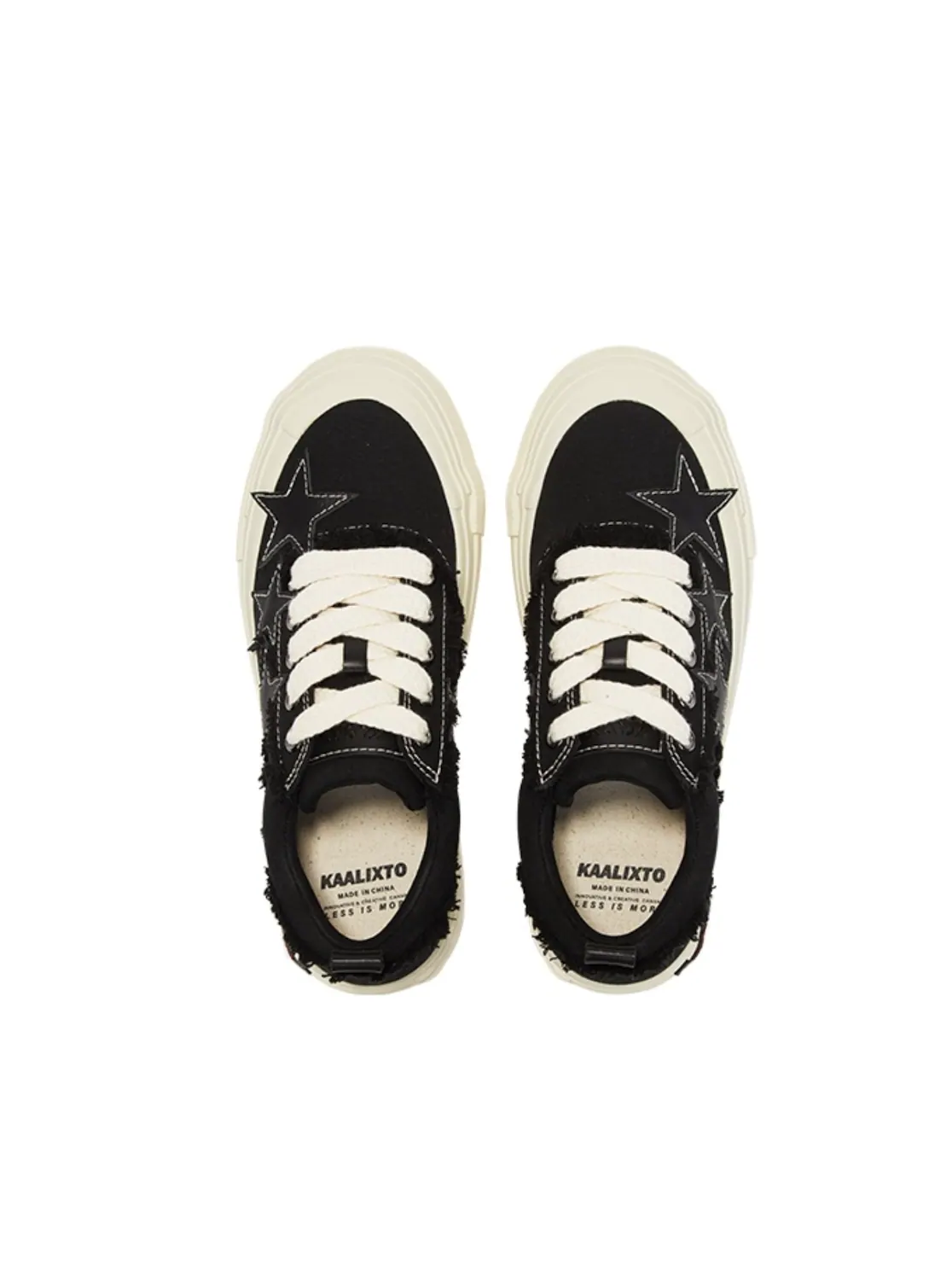 Kaalixto Skateboarding Canvas Low 'Black Leather' — изображение 4 из 6, черный/бежевый