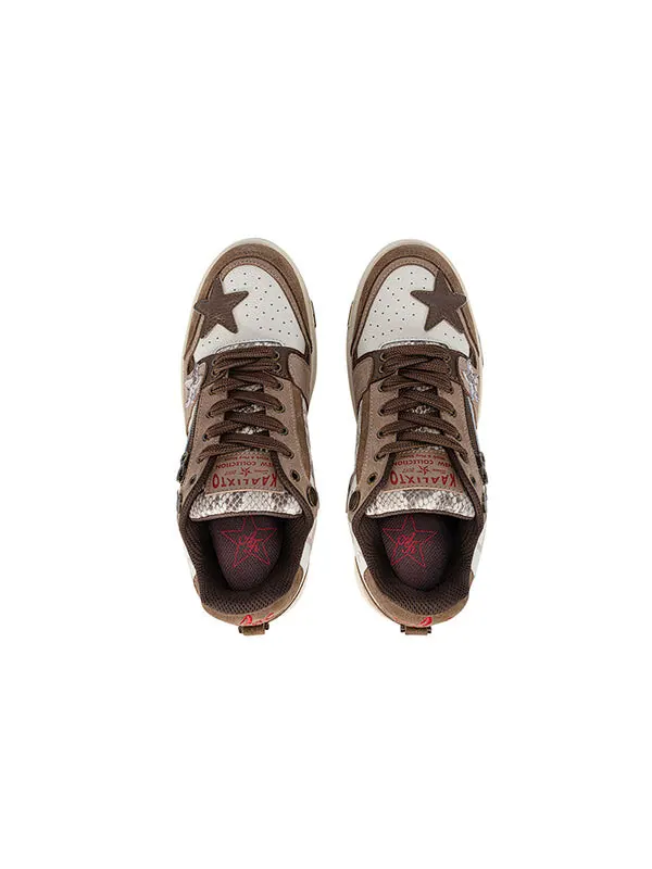 Кроссовки skateboarding retro low 'vintage brown' Kaalixto — изображение 4 из 4, коричневый/бежевый