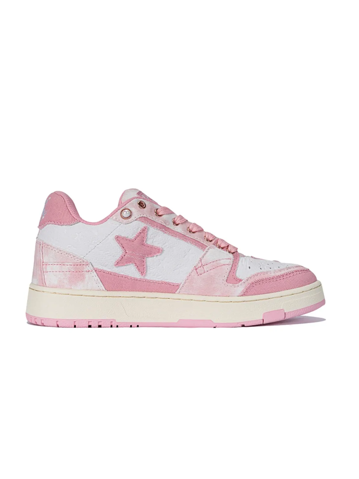 Kaalixto Skateboarding Mid 'Pink Cloud Stars' — изображение 2 из 6, розовый/белый/бежевый