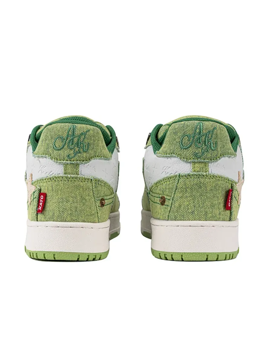 Кроссовки KAALIXTO Skateboarding Mid 'Green Jeans Avocado' — изображение 5 из 6, зеленый