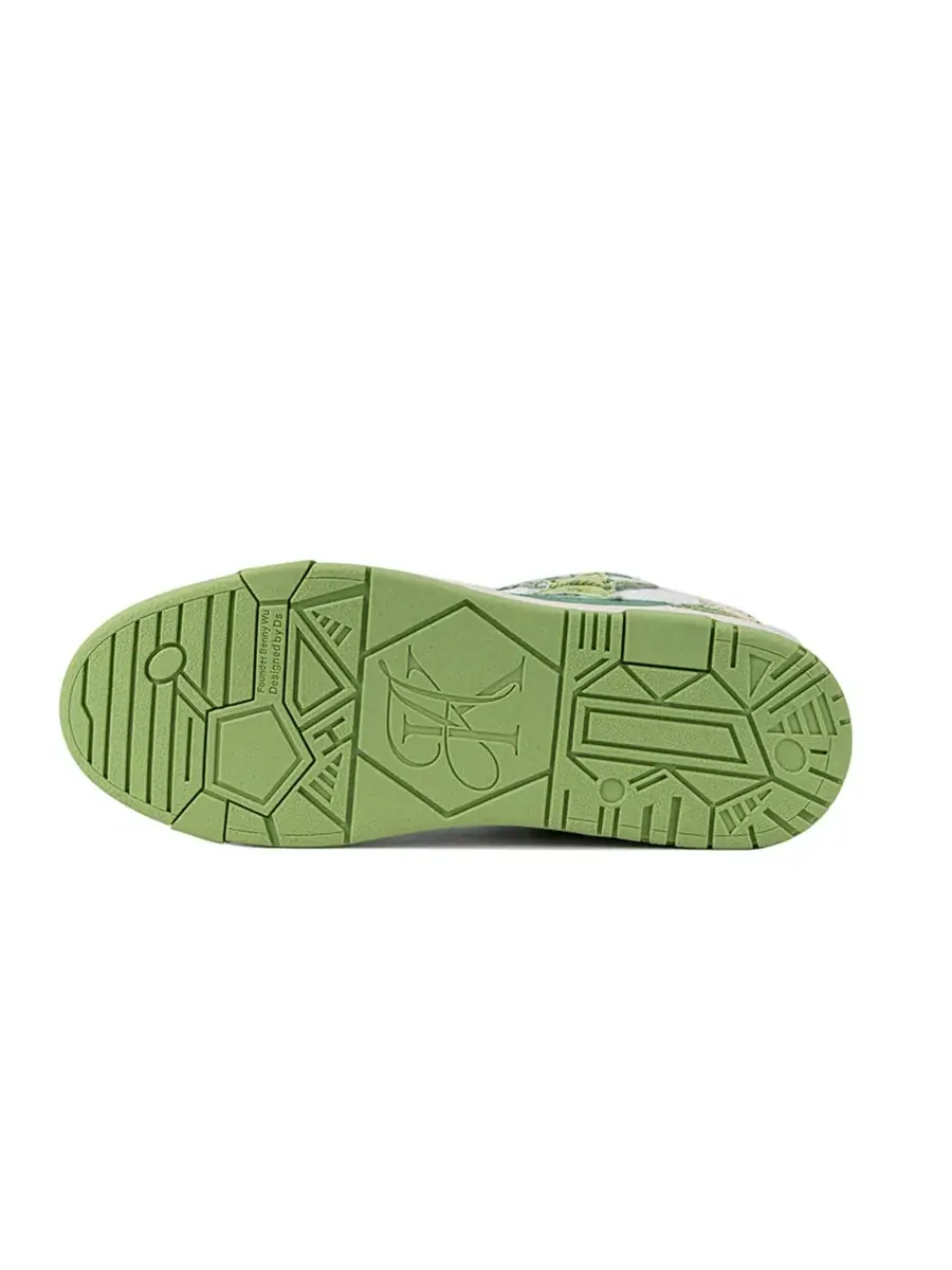 Кроссовки KAALIXTO Skateboarding Mid 'Green Jeans Avocado' — изображение 6 из 6, зеленый
