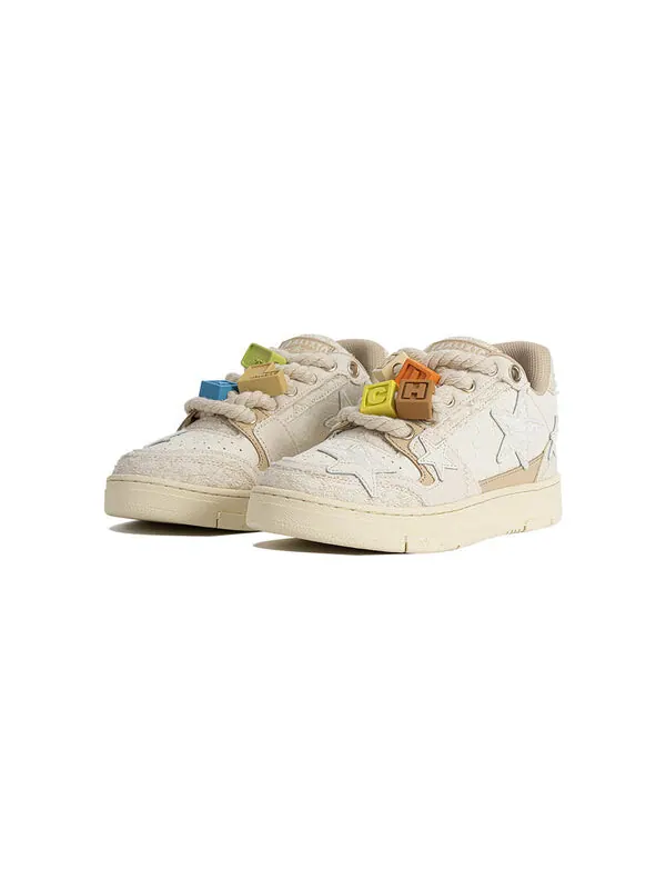 Кроссовки skateboarding retro low 'jacquard lace' Kaalixto — изображение 3 из 4, бежевый