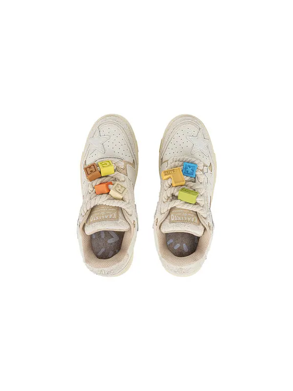 Кроссовки skateboarding retro low 'jacquard lace' Kaalixto — изображение 4 из 4, бежевый
