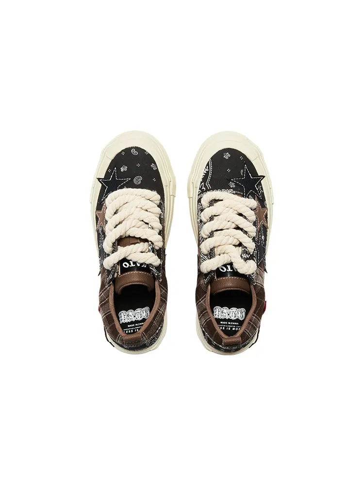 Кроссовки KAALIXTO Skateboarding Canvas Low 'Paisley' — изображение 3 из 6, черный
