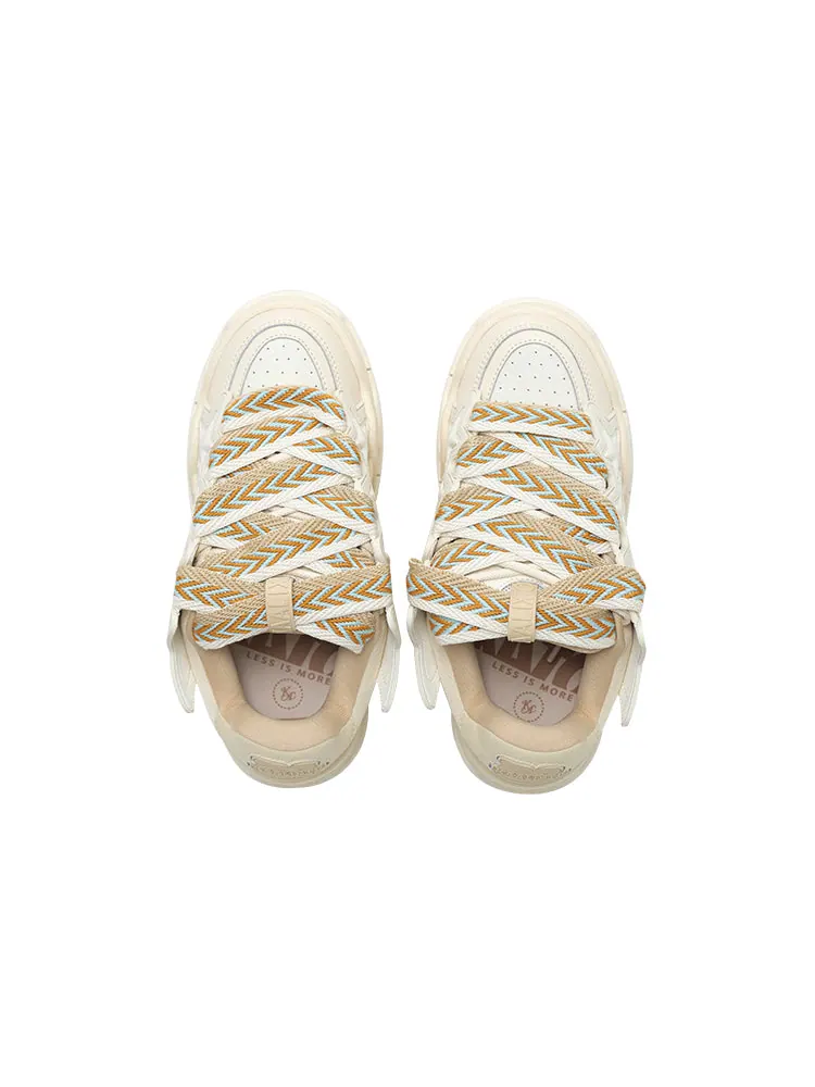 Кроссовки KAALIXTO Skateboarding Low 'La Brioche' — изображение 4 из 6, бежевый