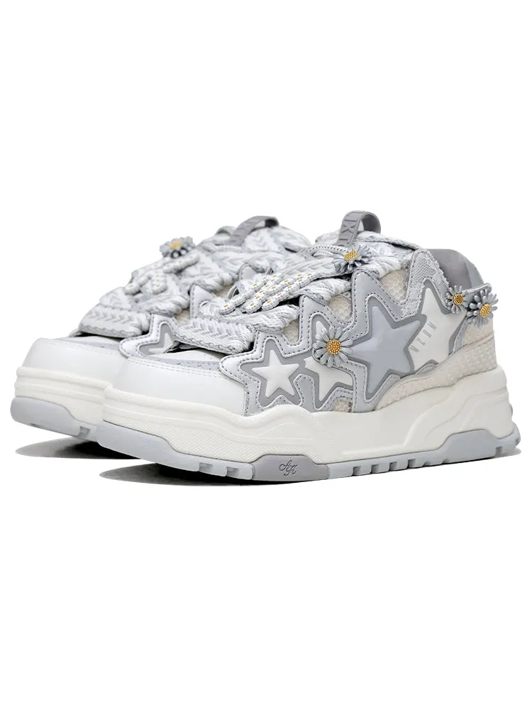Кроссовки KAALIXTO x METAIDAISY Skateboarding Low 'Grey White' — изображение 3 из 6, серый
